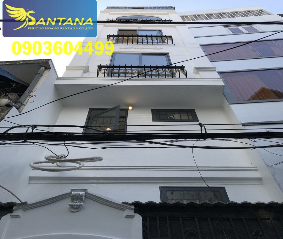 ĐẸP LUNG LINH: Mặt tiền Hoàng Sa 5 lầu, t.kế C.Âu, 5 phòng, thang máy, P.09, Q.3.
